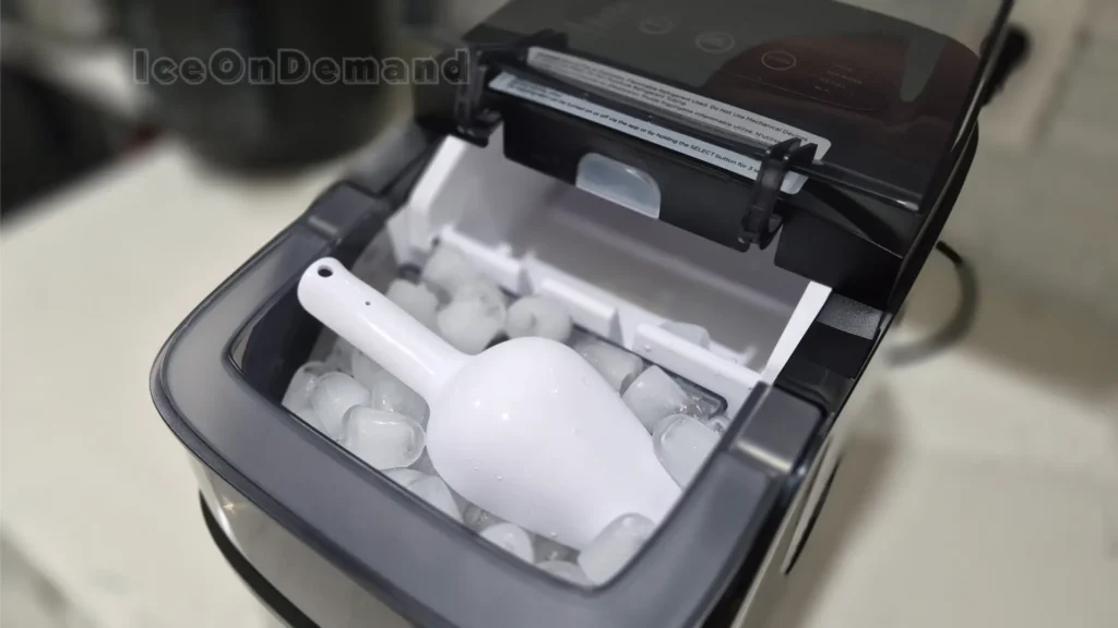 goveelife ice maker h717d's ice bin full of ice