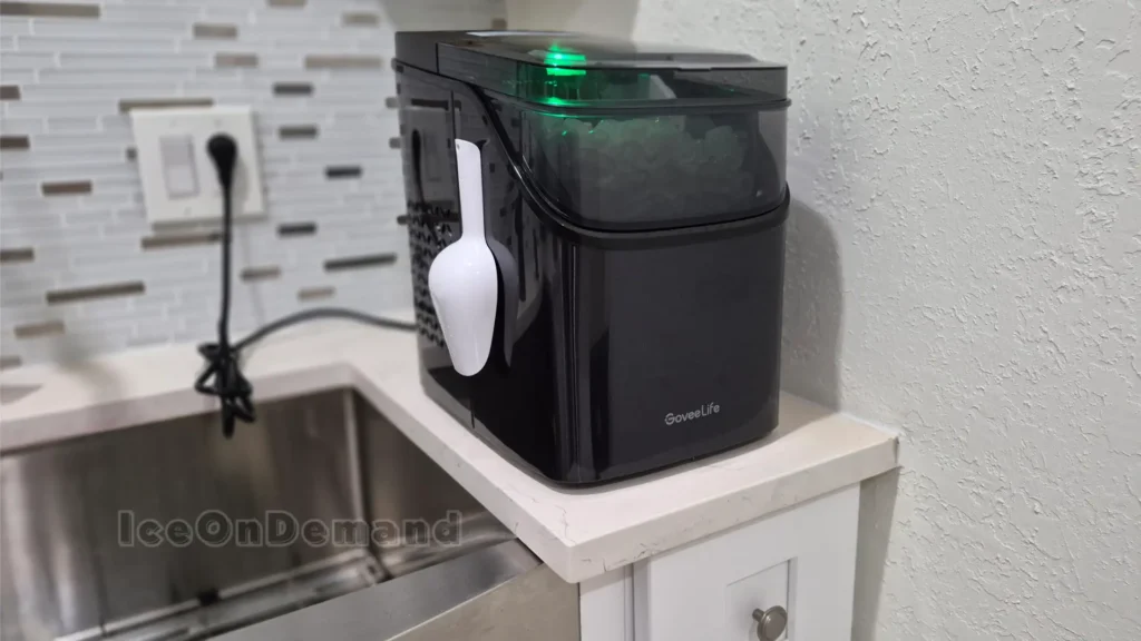 goveelife ice maker h717d see-through ice basket